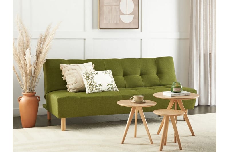 Alsten Modulsofa 3-seter - Grønn/Lyst tre - Møbler - Sofaer - Modulsofaer - Komplett modulsofa