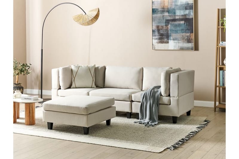 Buck Modulsofa 3-seter - Beige/Svart - Møbler - Sofaer - Modulsofaer - Komplett modulsofa