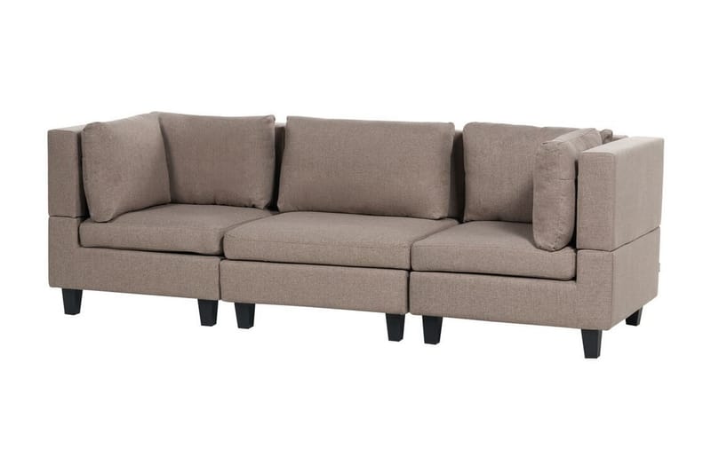 Buck Modulsofa 3-seter - Brun/Svart - Møbler - Sofaer - Modulsofaer - Komplett modulsofa