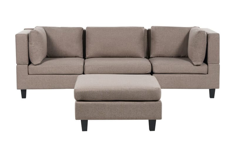 Buck Modulsofa 3-seter - Brun/Svart - Møbler - Sofaer - Modulsofaer - Komplett modulsofa