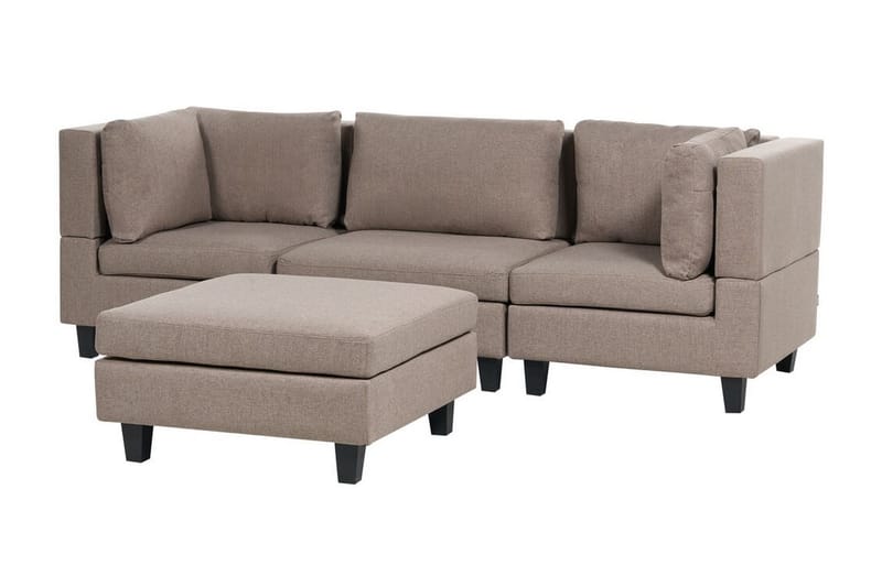 Buck Modulsofa 3-seter - Brun/Svart - Møbler - Sofaer - Modulsofaer - Komplett modulsofa