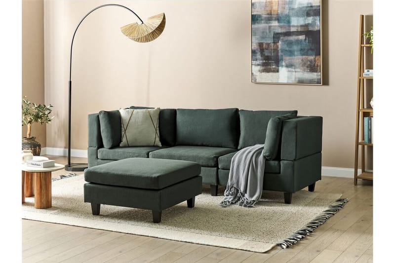 Buck Modulsofa 3-seter - Grønn/Svart - Møbler - Sofaer - Modulsofaer - Komplett modulsofa