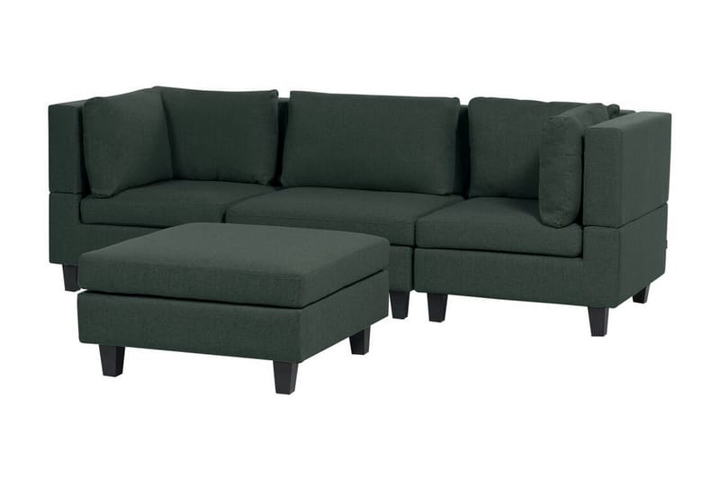 Buck Modulsofa 3-seter - Grønn/Svart - Møbler - Sofaer - Modulsofaer - Komplett modulsofa