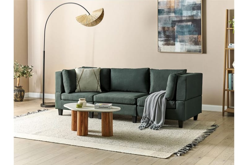 Buck Modulsofa 3-seter - Grønn/Svart - Møbler - Sofaer - Modulsofaer - Komplett modulsofa