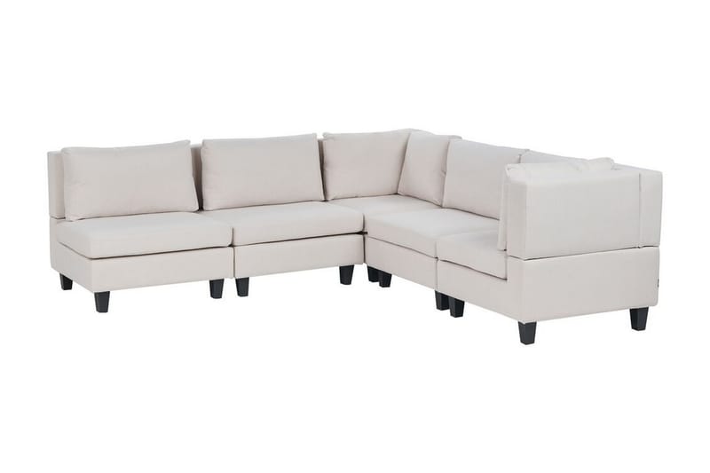 Buck Modulsofa 5-seter - Beige/Svart - Møbler - Sofaer - Modulsofaer - Komplett modulsofa