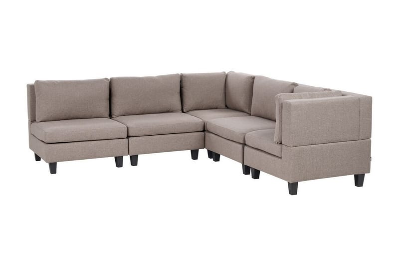 Buck Modulsofa 5-seter - Brun/Svart - Møbler - Sofaer - Modulsofaer - Komplett modulsofa