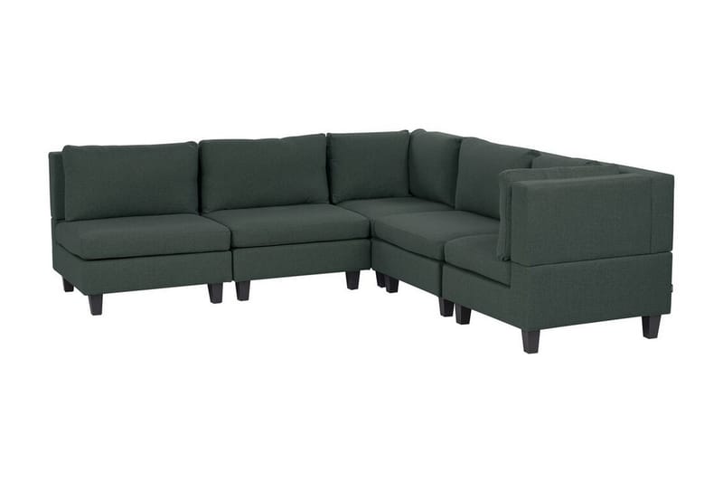 Buck Modulsofa 5-seter - Grønn/Svart - Møbler - Sofaer - Modulsofaer - Komplett modulsofa