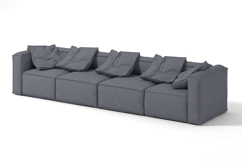 Oceanis Hjørnemodul - Lysegrå/Svart - Møbler - Sofaer - Sofatilbehør