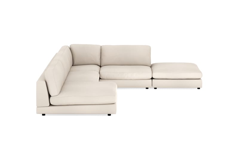 Arket Modulær hjørnesofa med Divan Reversible Velvet - Beige - Møbler - Sofaer - Modulsofaer - Komplett modulsofa