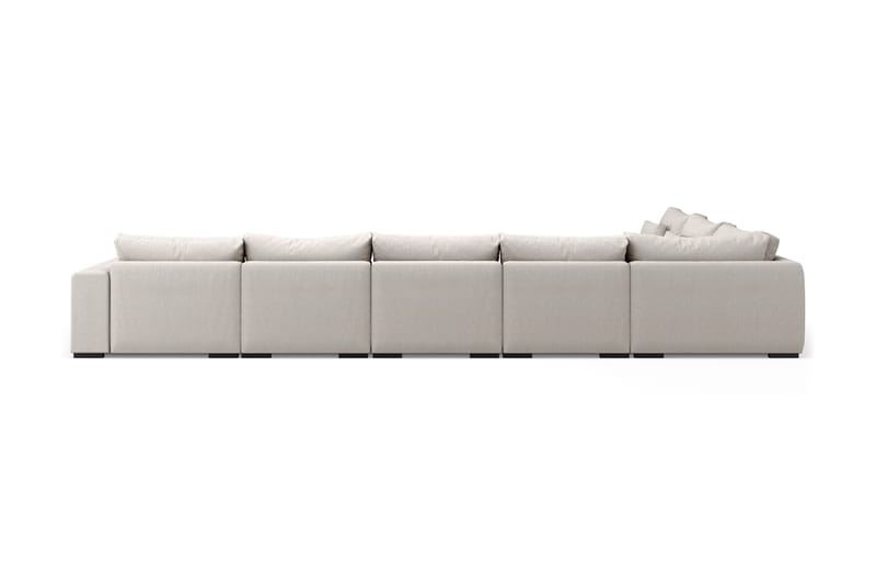 Dubai Stor U-modulsofa Byggbar med Divan Høyre - Lys / Beige - Møbler - Sofaer - Modulsofaer - Komplett modulsofa