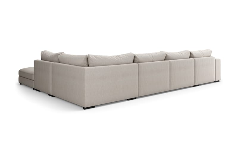 Dubai Stor U-modulsofa med Divan Venstre 432 cm - Beige - Møbler - Sofaer - Modulsofaer - Komplett modulsofa