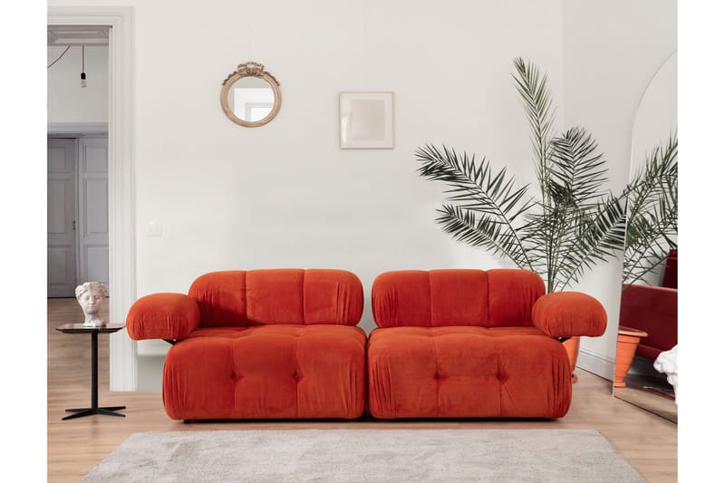 Reverto Modulsofa 2-seter - Rød Manchester - Møbler - Sofaer - Modulsofaer - Komplett modulsofa