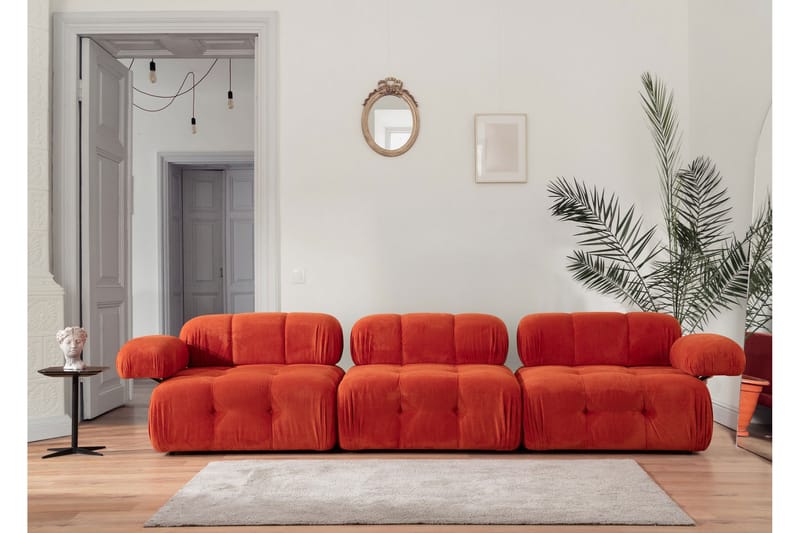 Reverto Modulsofa 3-seter - Rød - Møbler - Sofaer - Modulsofaer - Komplett modulsofa