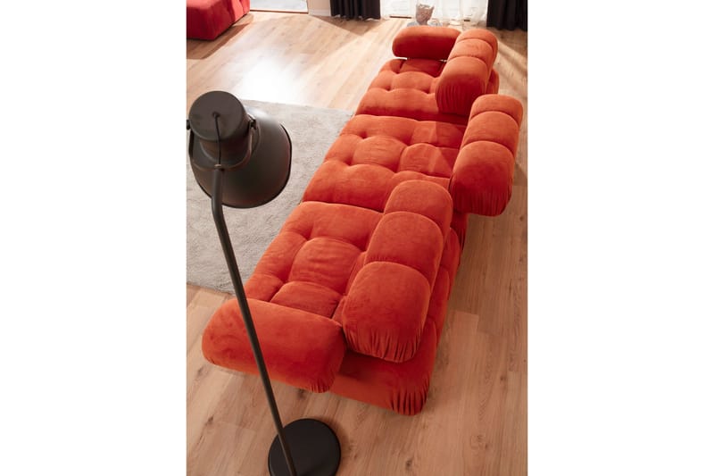 Reverto Modulsofa 3-seter - Rød - Møbler - Sofaer - Modulsofaer - Komplett modulsofa