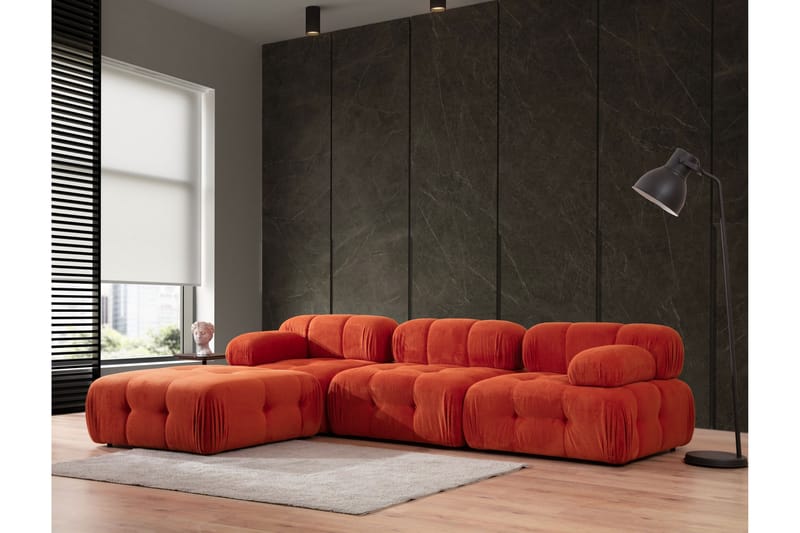 Reverto Modulsofa 3-seter - Rød - Møbler - Sofaer - Modulsofaer - Komplett modulsofa