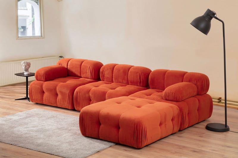 Reverto Modulsofa 3-seter - Rød - Møbler - Sofaer - Modulsofaer - Komplett modulsofa