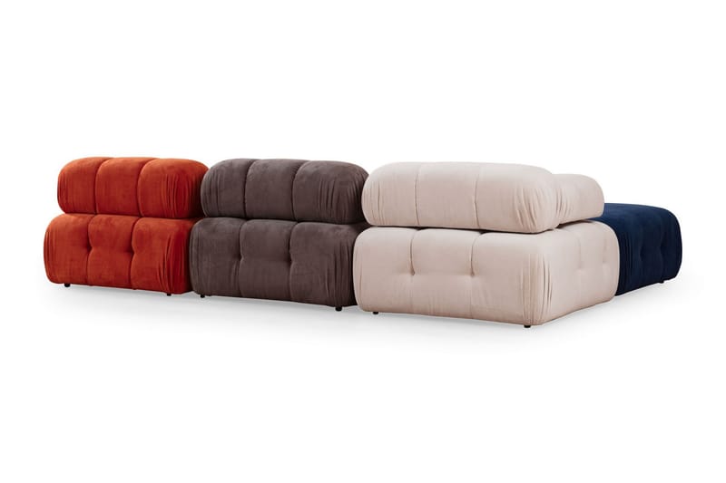 Reverto Modulsofa 3-seter - Rød/Hvit - Møbler - Sofaer - Modulsofaer - Komplett modulsofa