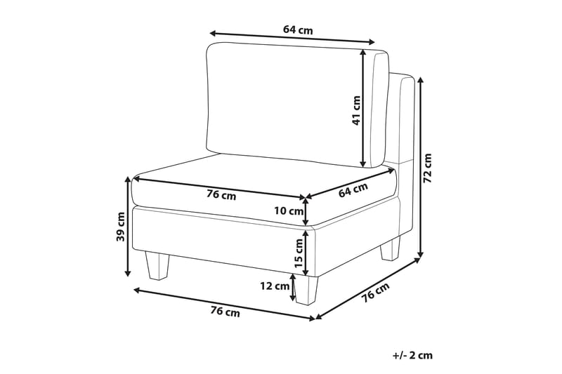 Skintebo Modulsofa - Grå - Møbler - Sofaer - Modulsofaer - Komplett modulsofa