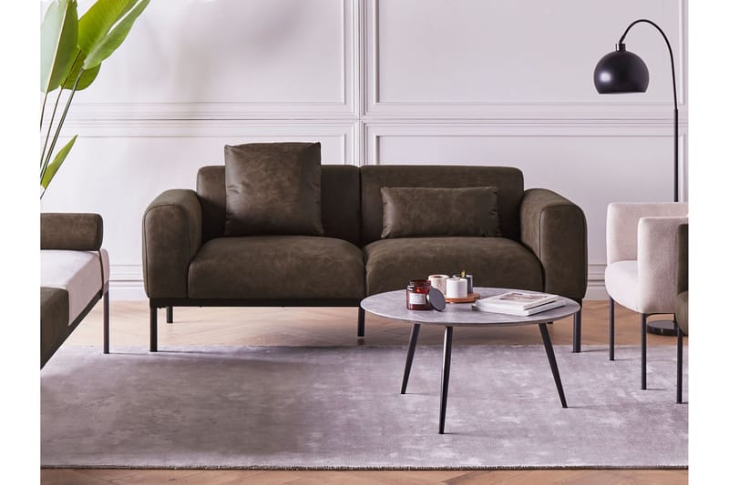 Naklund Sofa 2-seter - Brun/Svart - Møbler - Sofaer - 2 seter sofa