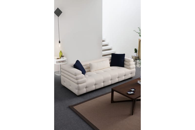 Namarta 3-seters Sofa - Hvit - Møbler - Sofaer - Sofa 3 seter