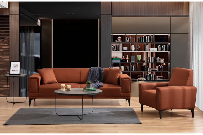 Naoko 3-seter Sofa - Rød - Møbler - Sofaer - 2 seter sofa