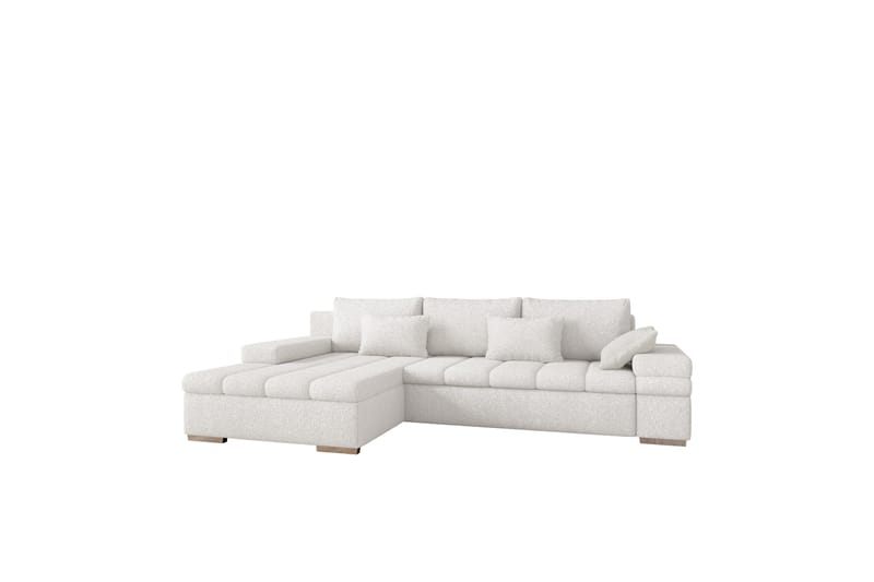 Naoma Sofa med Sjeselong 3-seter - Hvit - Møbler - Sofaer - Sofa med sjeselong