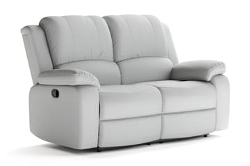 Norbo Liten Reclinersofa - Fällbar sofa 2-seter - Kinosofa i stoff