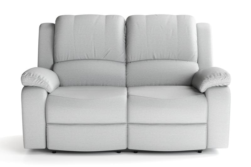 Norbo Liten Reclinersofa - Fällbar sofa 2-seter - Kinosofa i stoff - Lysegrå - Møbler - Sofaer - 2 seter sofa