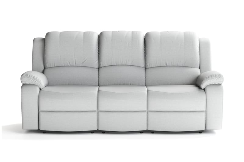 Norbo Reclinersofa 3-seter i Stoff - Lysegrå - Møbler - Sofaer - Sofa 3 seter