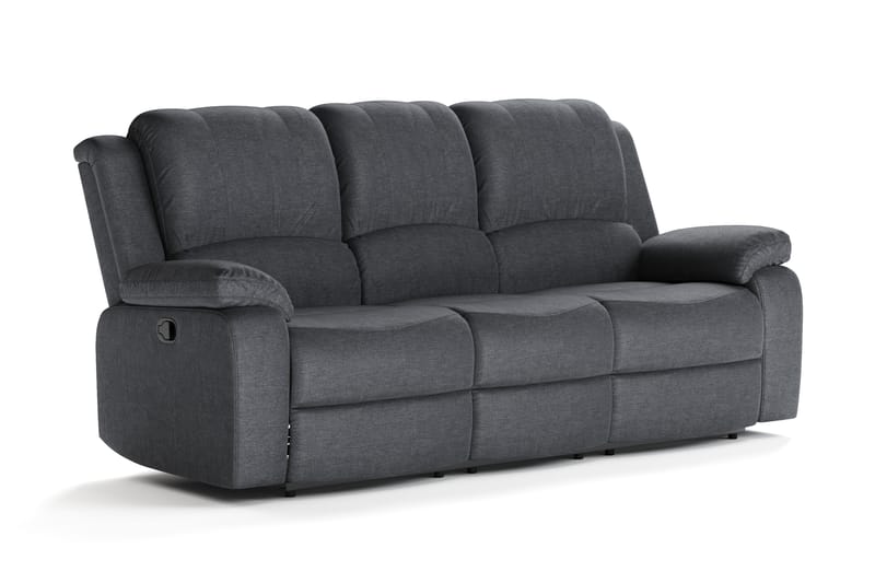 Norbo Reclinersofa 3-seter i Stoff - Mørkegrå - Møbler - Sofaer - Sofa 3 seter