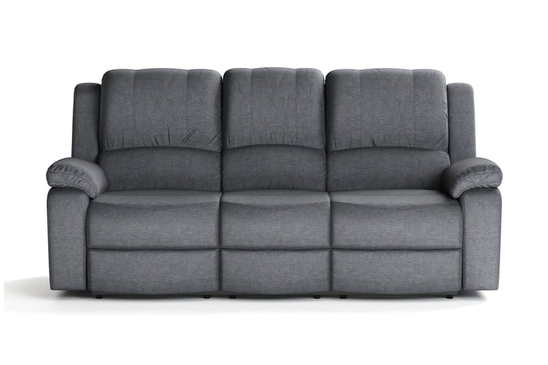 Norbo Reclinersofa 3-seter i Stoff - Mørkegrå - Møbler - Sofaer - Sofa 3 seter