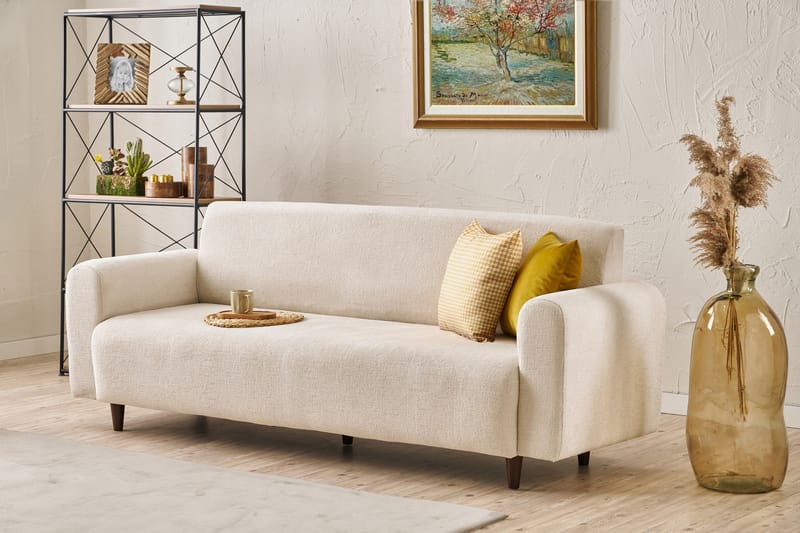 Noya 3-seters Sofa - Krem - Møbler - Sofaer - Sofa 3 seter