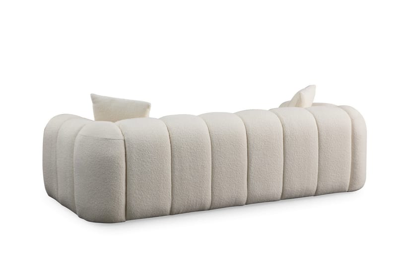 Puffin 3-seters Sofa - Hvit - Møbler - Sofaer - Sofa 3 seter