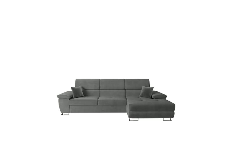 Reginia Sofa med Divan 3-seter - Grå - Møbler - Sofaer - Sofa med sjeselong