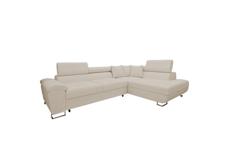 Reginia Sofa med Sjeselong 3-seter - Beige - Møbler - Sofaer - Sofa med sjeselong