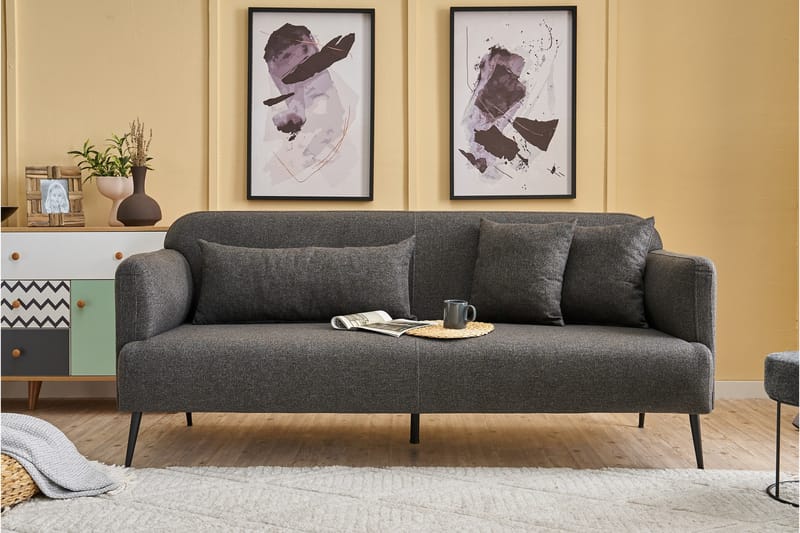 Revos 3-seters Sofa - Antrasitt - Møbler - Sofaer - Sofa 3 seter