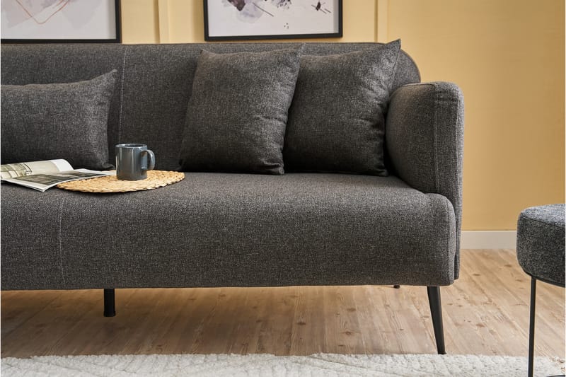 Revos 3-seters Sofa - Antrasitt - Møbler - Sofaer - Sofa 3 seter