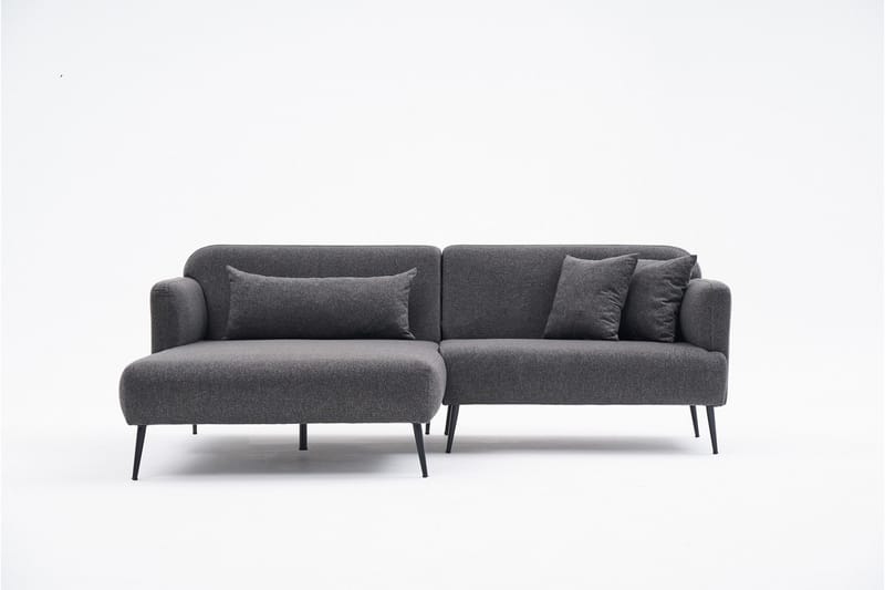 Revos 4-seters Sofa med Divan - Antrasitt - Møbler - Sofaer - Sofa med sjeselong