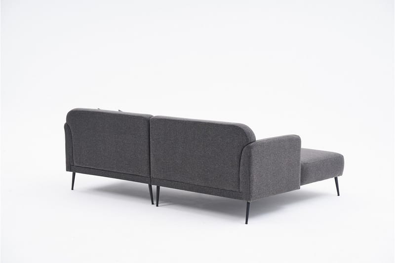 Revos 4-seters Sofa med Divan - Antrasitt - Møbler - Sofaer - Sofa med sjeselong