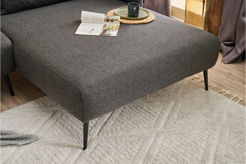 Revos 4-seters Sofa med Divan - Antrasitt - Møbler - Sofaer - Sofa med sjeselong