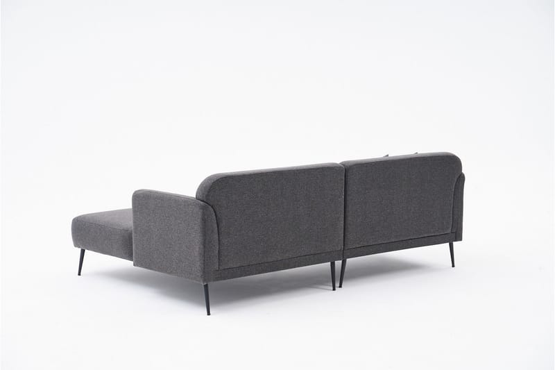 Revos 4-seters Sofa med Divan - Antrasitt - Møbler - Sofaer - Sofa med sjeselong