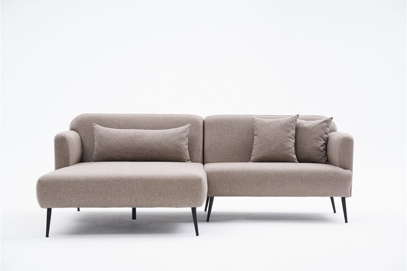 Revos 4-seters Sofa med Divan - Brun - Møbler - Sofaer - Sofa med sjeselong