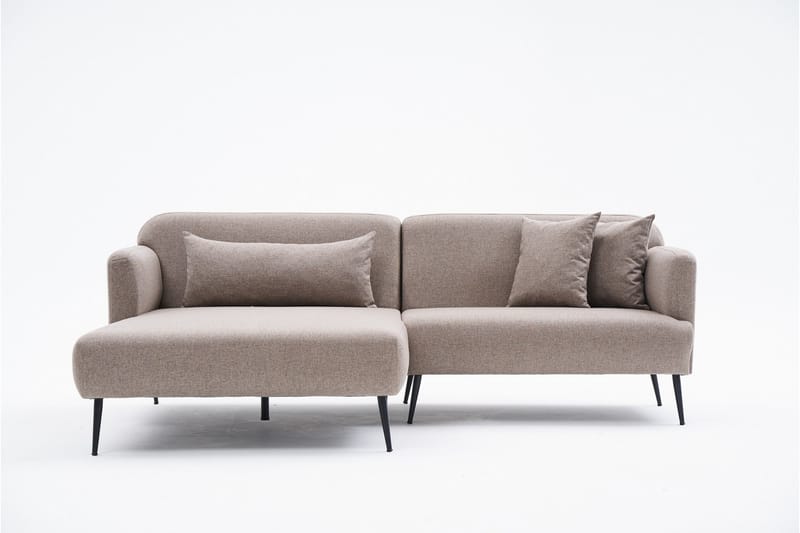 Revos 4-seters Sofa med Divan - Brun - Møbler - Sofaer - Sofa med sjeselong