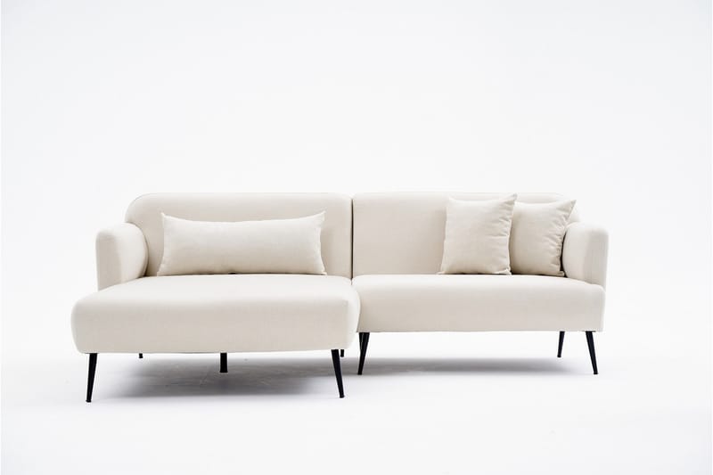 Revos 4-seters Sofa med Divan - Krem - Møbler - Sofaer - Sofa med sjeselong