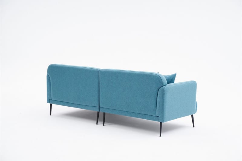 Revos 4-seters Sofa med Divan - Turkis - Møbler - Sofaer - Sofa med sjeselong