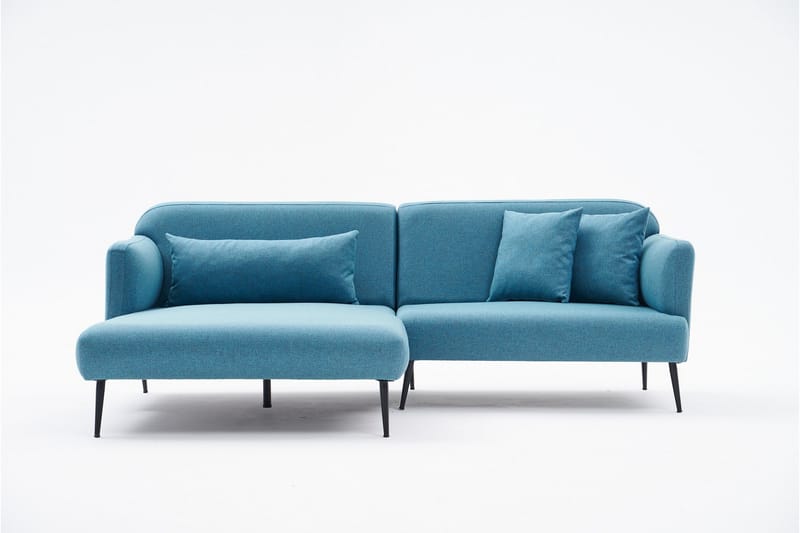 Revos 4-seters Sofa med Divan - Turkis - Møbler - Sofaer - Sofa med sjeselong