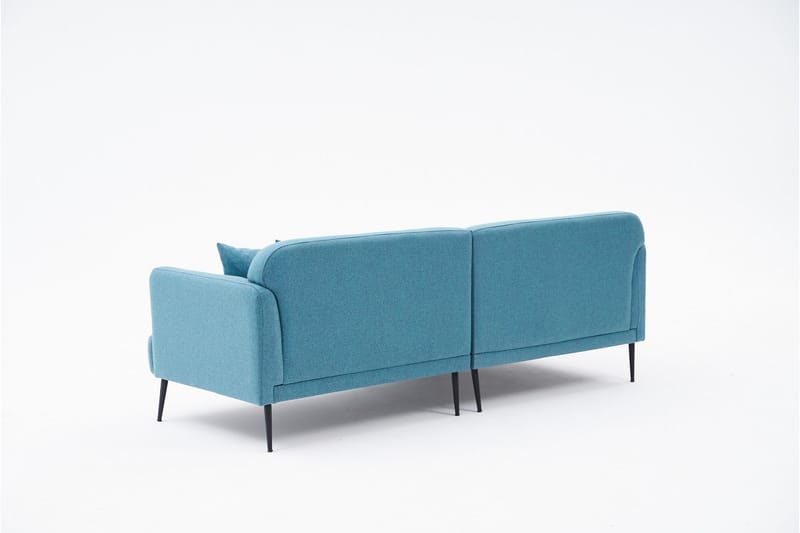 Revos 4-seters Sofa med Divan - Turkis - Møbler - Sofaer - Sofa med sjeselong