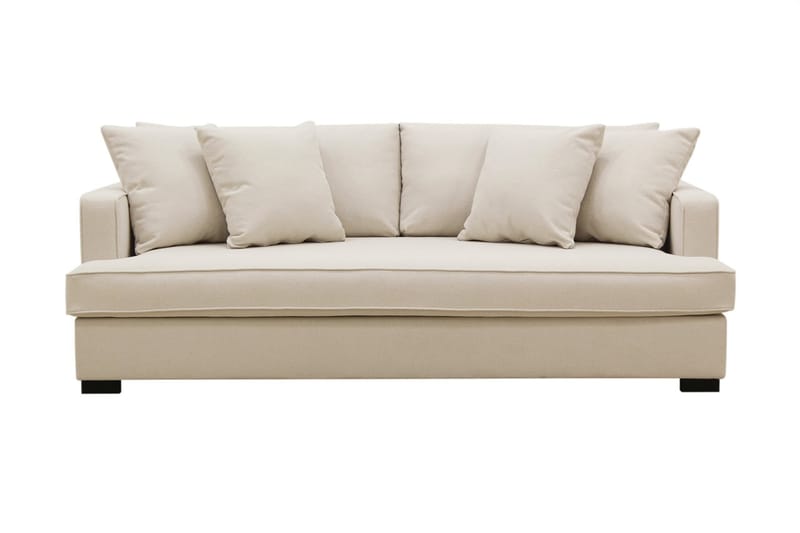 Rossi Dybde 3-seter Bouclé Sofa Hel pute - Lys Beige - Møbler - Sofaer - Sofa 3 seter