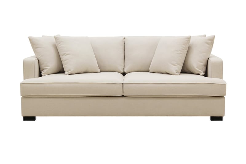 Rossi Dybde 3-seter Bouclé Sofa - Lys Beige - Møbler - Sofaer - Sofa 3 seter