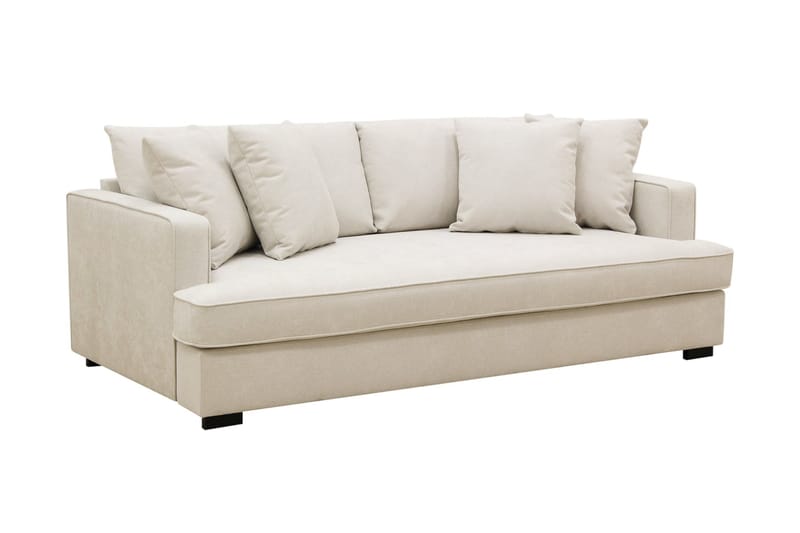 Rossi Dybde 3-seter Sofa Hel pute - Lys Beige - Møbler - Sofaer - Sofa 3 seter